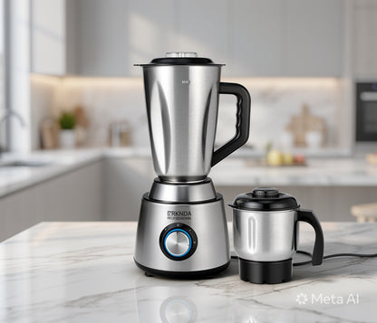Brknda Professional 3-in-1 Blender | Multi-Purpose Chopper & Coffee/Spice Grinder